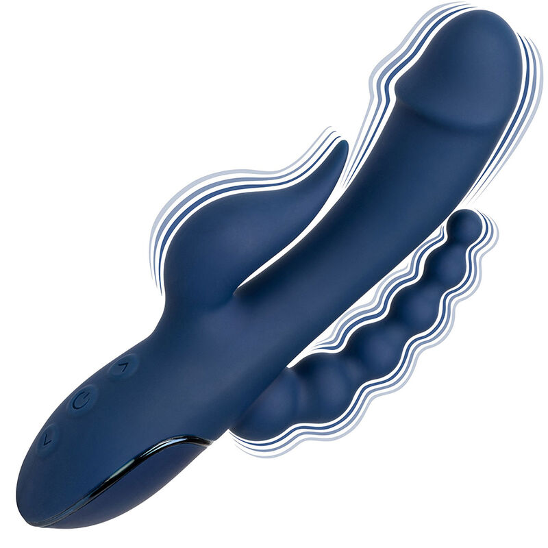 CALEXOTICS - VIBRADOR TRIPLE ORGASM AZUL - immagine 3