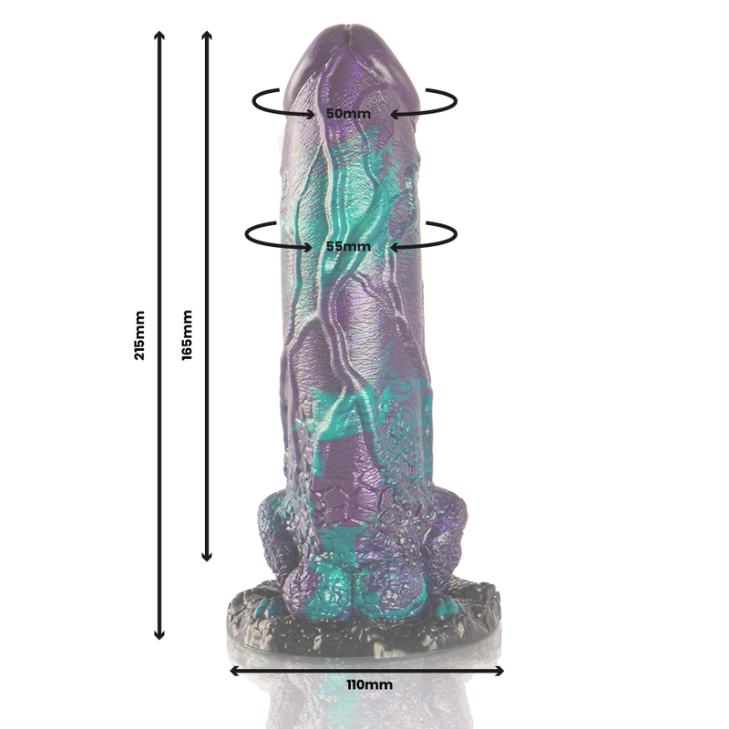 EPIC - BASILISK DILDO DOBLE PLACER ESCAMOSO TAMAÑO GRANDE - immagine 2