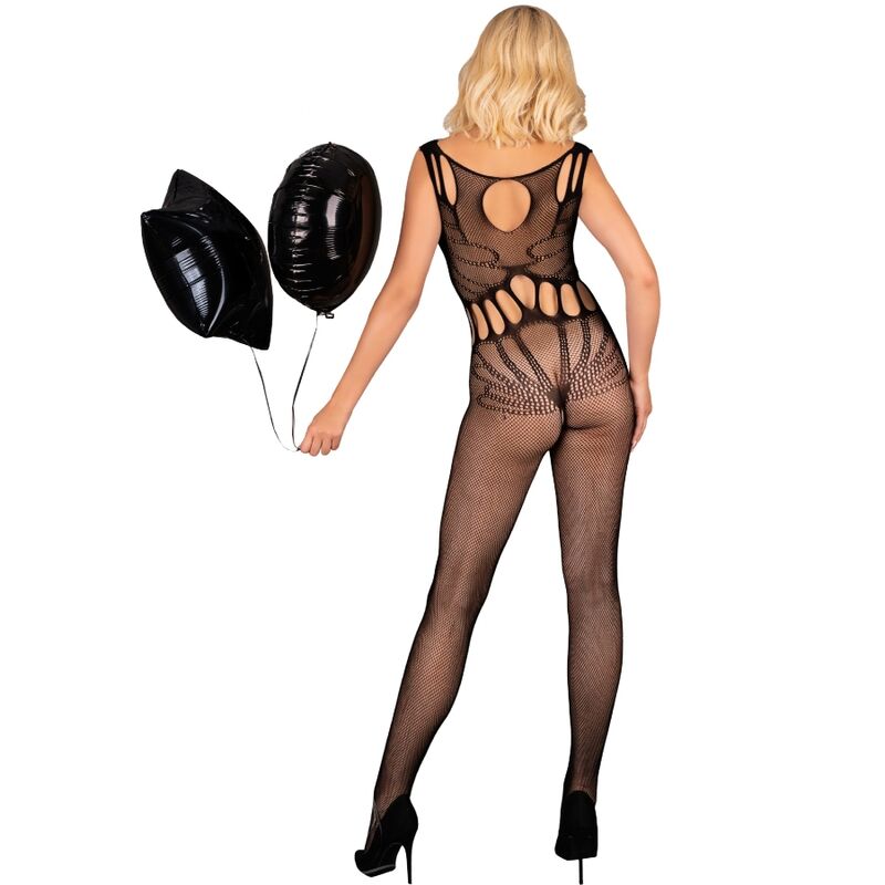LIVCO CORSETTI FASHION - AMAHIL BODYSTOCKING CROTCHLESS NEGRO TALLA ÚNICA - immagine 6