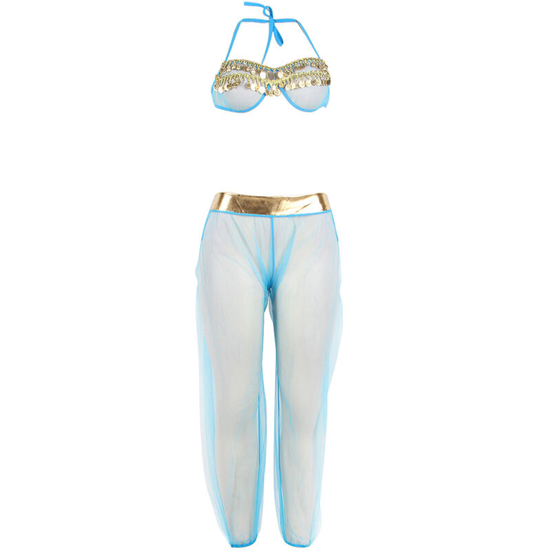 SUBBLIME - SET DE LENCERIA INDIA STYLE AZUL S/M - immagine 6