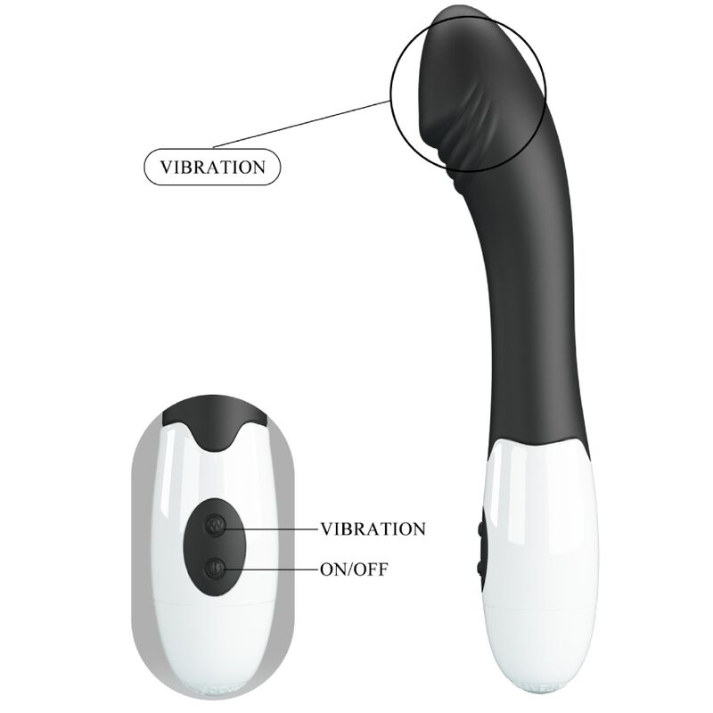 PRETTY LOVE - ELEMENTAL VIBRADOR PUNTO G 30 MODOS NEGRO - immagine 7