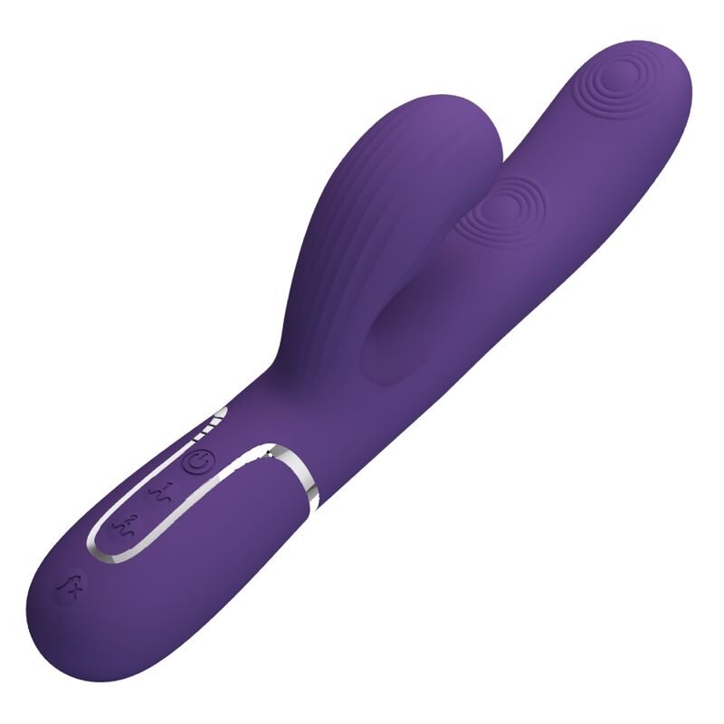 PRETTY LOVE - PERLITA VIBRADOR PUNTO G 3 EN 1 MULTIFUNCIÓN MORADO - immagine 6