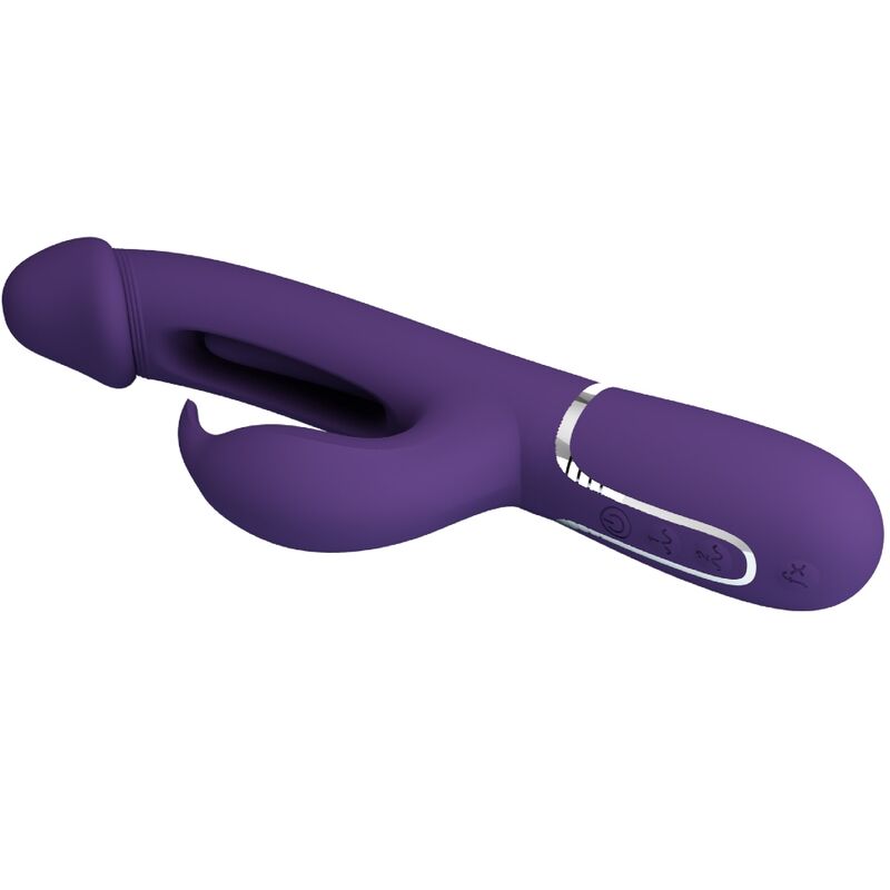 PRETTY LOVE - KAMPAS VIBRADOR RABBIT 3 EN 1 MULTIFUNCIÓN CON LENGUA VIOLETA - immagine 4