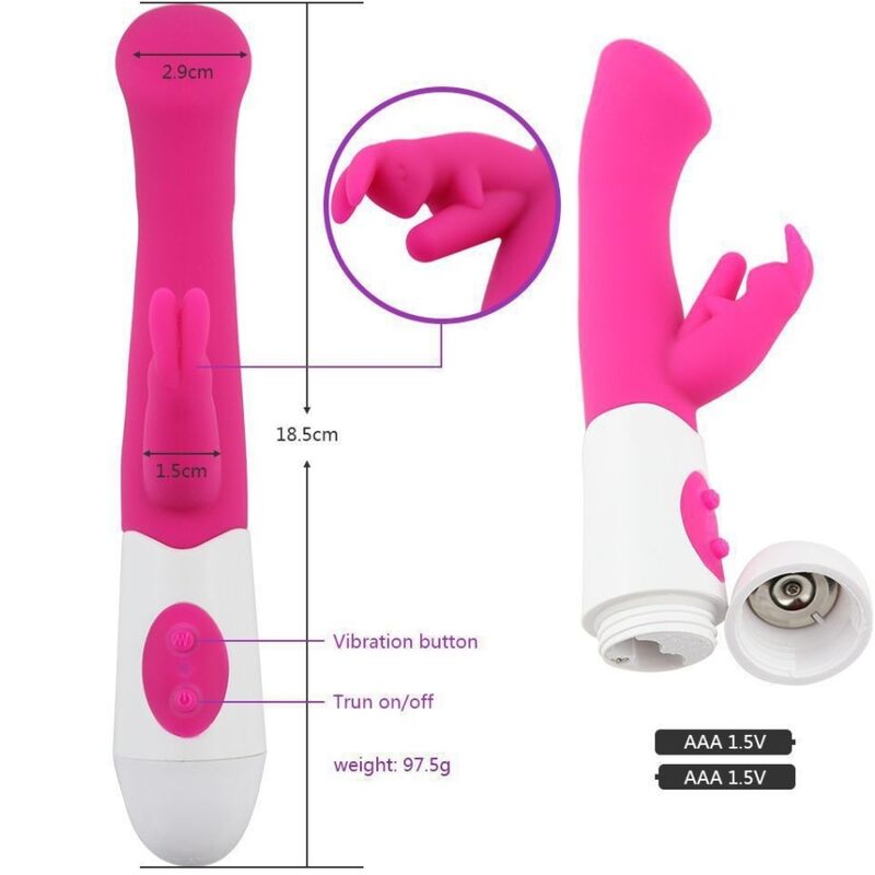 ARMONY - RABBIT VIBRADOR & ESTIMULADOR PUNTO G 10 VELOCIDADES ROSA - immagine 4