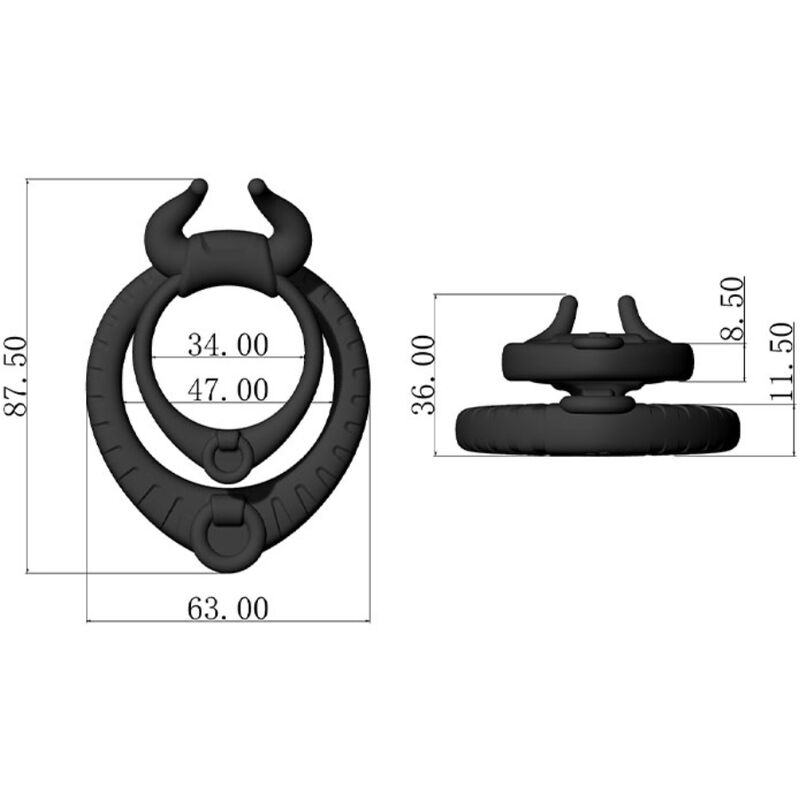 ARMONY - BULL'S PASION ANILLO NEGRO - immagine 4