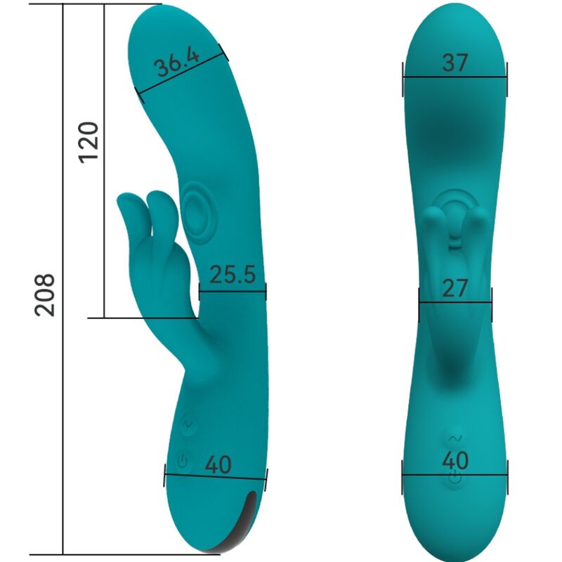 ARMONY - DANCING BUNNY VIBRADOR RABBIT 10 VELOCIDADES VERDE - immagine 3