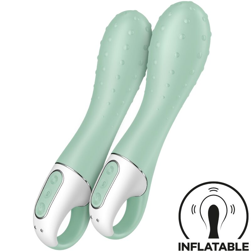 SATISFYER - AIR PUMP VIBRADOR 3 INFLABLE PUNTO G MENTA - immagine 2
