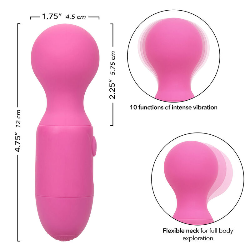 CALEXOTICS - FIRST TIME MASAJEADOR RECARGABLE 10 VIBRACIONES ROSA - immagine 7