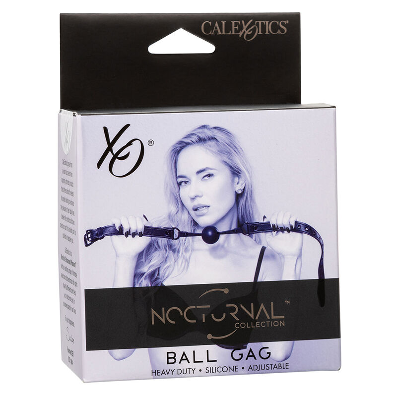 CALEXOTICS - NOCTURNAL MORDAZA DE BOLA SILICONA NEGRO - immagine 3