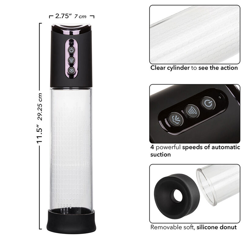CALEXOTICS - PEAK BOMBA SUCCIONADORA 4 VELOCIDADES NEGRO - immagine 5