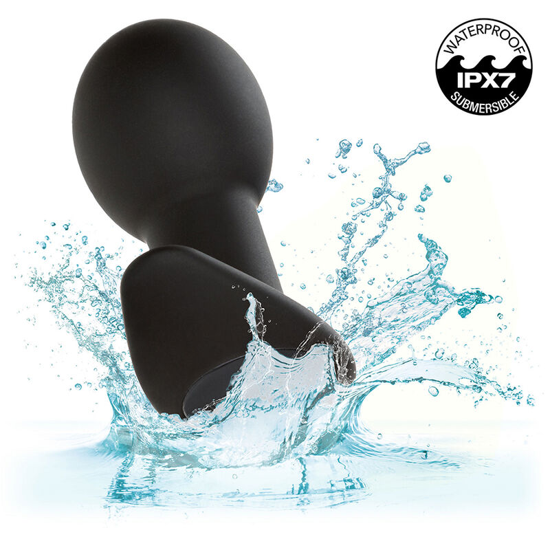 CALEXOTICS - ROCK BOTTOM PLUG ANAL 10 VIBRACIONES SILICONA NEGRO - immagine 5