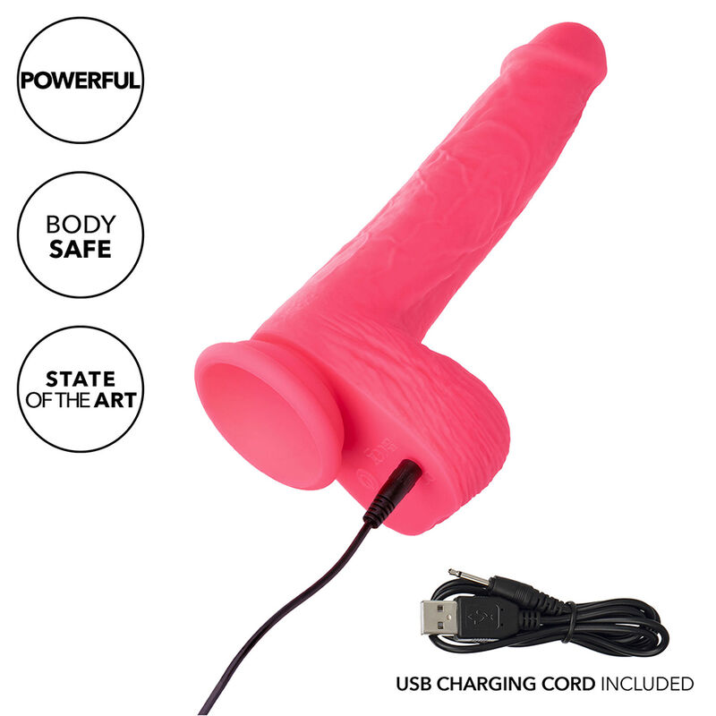CALEXOTICS - STUDS VIBRADOR REALÍSTICO 10 VIBRACIONES Y ROSA - immagine 4