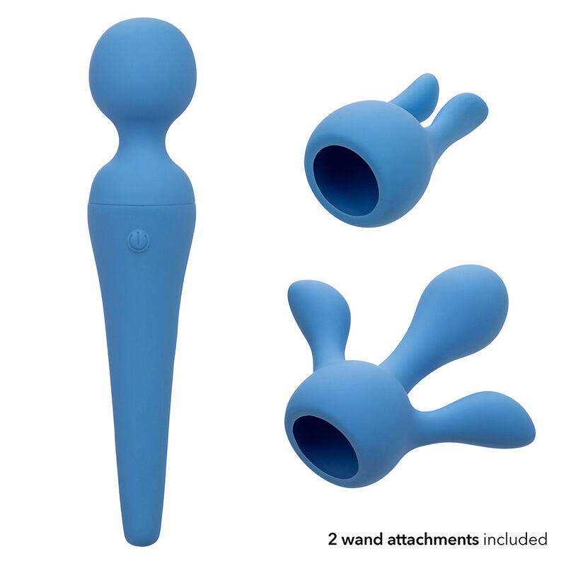 CALEXOTICS - COUTURE KIT VIBRADOR WAND 10 VIBRACIONES AZUL - immagine 6