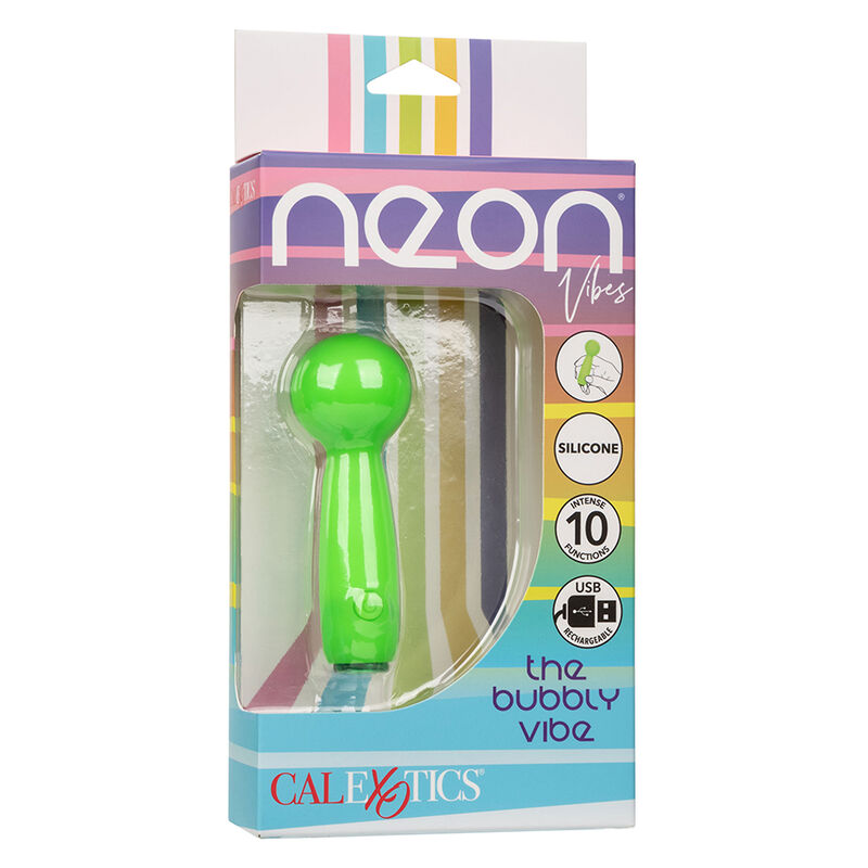CALEXOTICS - NEON VIBES THE BUBBLY VIBE MINI MASAJEADOR 10 VIBRACIONES VERDE - immagine 2