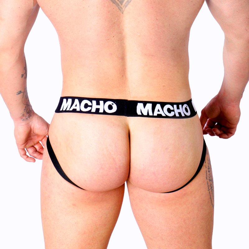 MACHO - MX25NC JOCK CUERO NEGRO - immagine 2