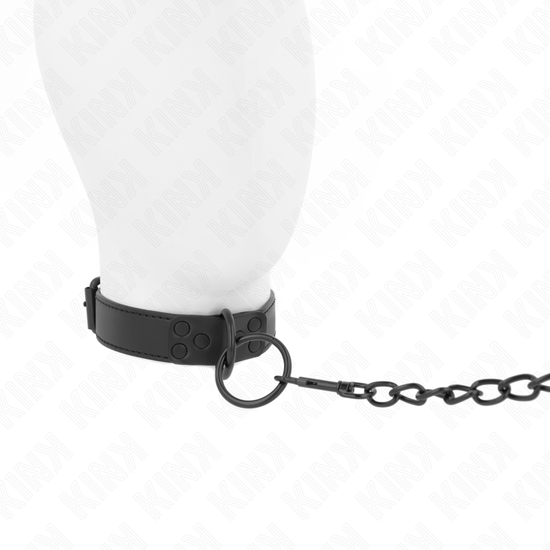 KINK - COLLAR CON CORREA 65 CM OSCURO AJUSTABLE 37-54 CM X 3 CM - immagine 2