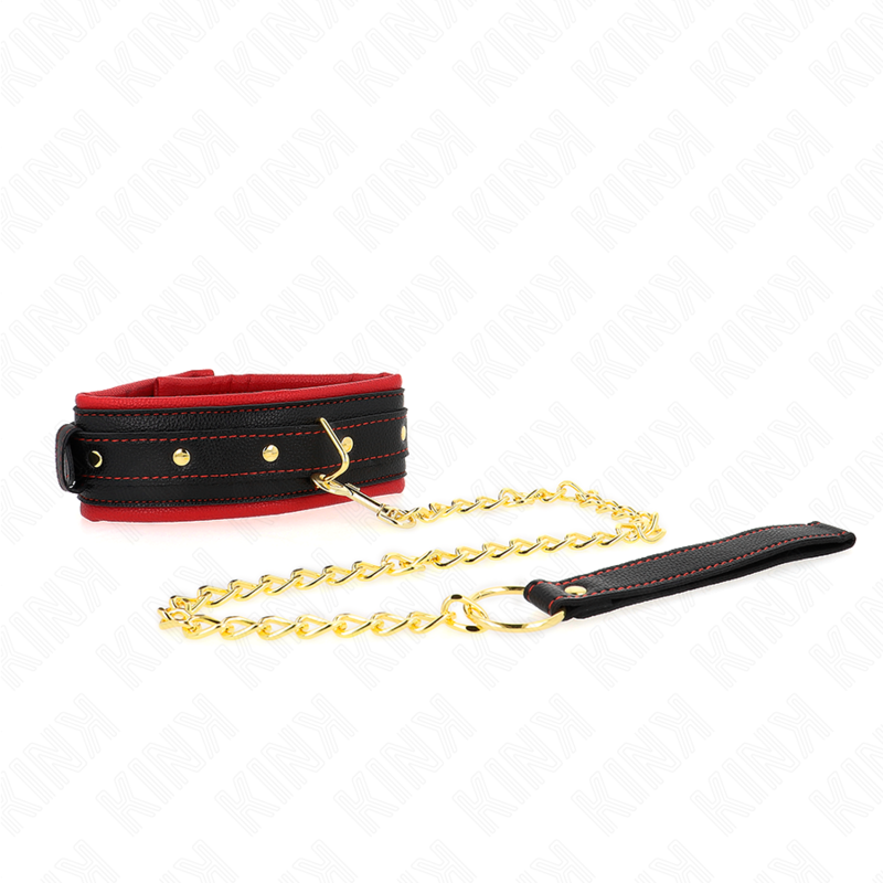 KINK - COLLAR CON CORREA DE TEJIDO LISO AJUSTABLE 33-48 CM X 5.7 CM - immagine 3