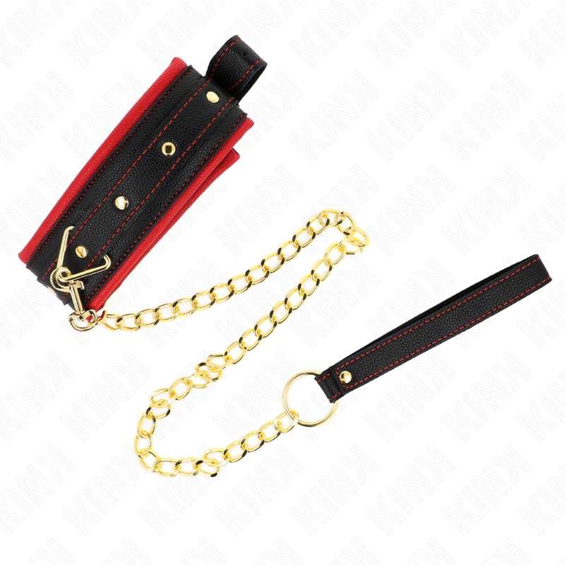 KINK - COLLAR CON CORREA DE TEJIDO LISO AJUSTABLE 33-48 CM X 5.7 CM - immagine 2