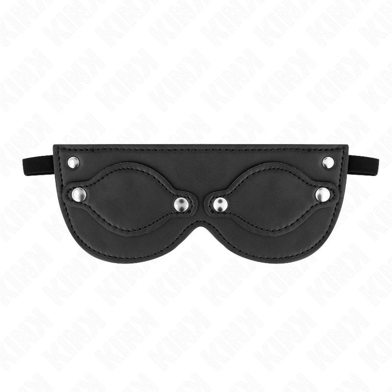 KINK - MÁSCARA DE POLIPIEL CON CUBIERTAS PARA OJOS DESMONTABLES 22 x 9 CM - immagine 2