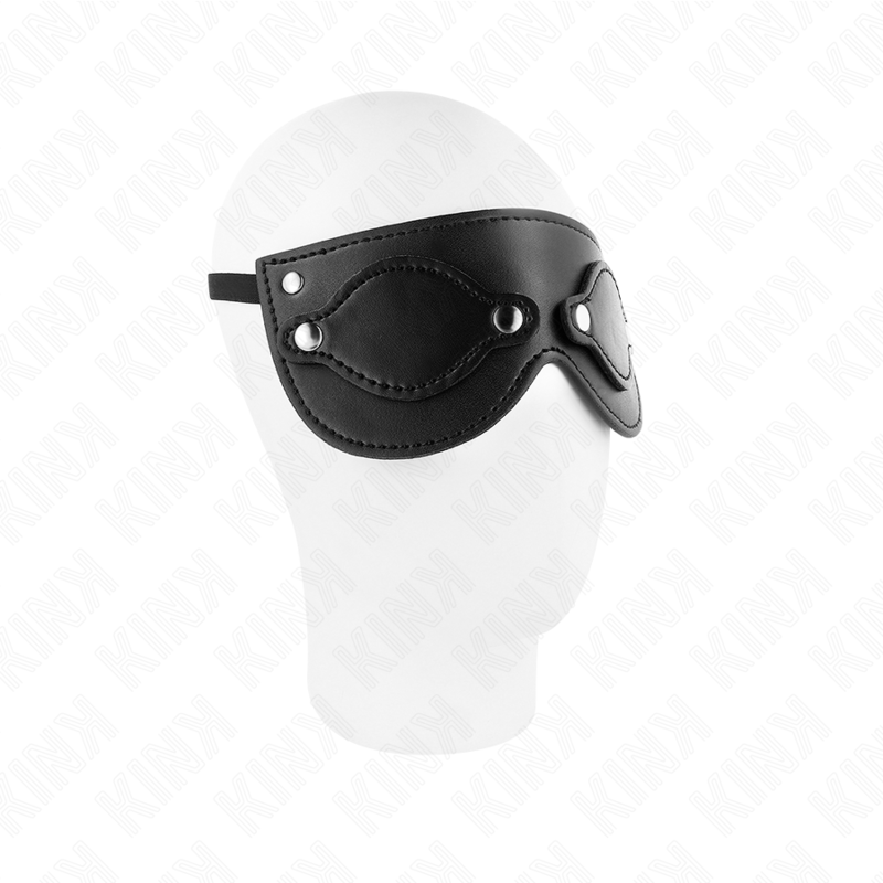 KINK - MÁSCARA DE POLIPIEL CON CUBIERTAS PARA OJOS DESMONTABLES 22 x 9 CM - immagine 3