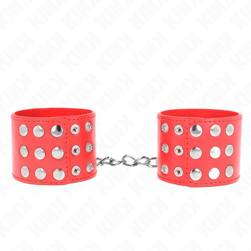 KINK - MUÑEQUERAS CON CIERRE A PRESIÓN AJUSTABLE ROJO 19-24 CM X 5.5 CM - immagine 2