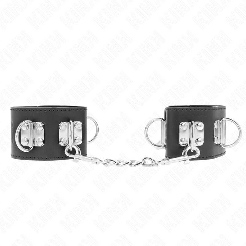 KINK - MUÑEQUERAS MULTIPOSICIÓN CON CIERRE CANDADO NEGRO AJUSTABLE 16-23 CM X 5.5 CM - immagine 2