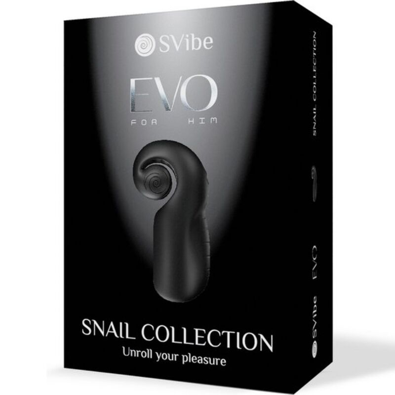 SNAIL VIBE - EVO FOR HIM MASTURBADOR MASCULINO SLIDE NROLL NEGRO - immagine 2