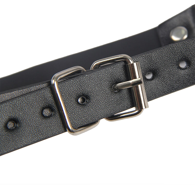 SUBBLIME - 953720 PINZAS PARA EL PECHO CON CORREA DE CUERO BONDAGE NEGRO TALLA ÚNICA - immagine 5