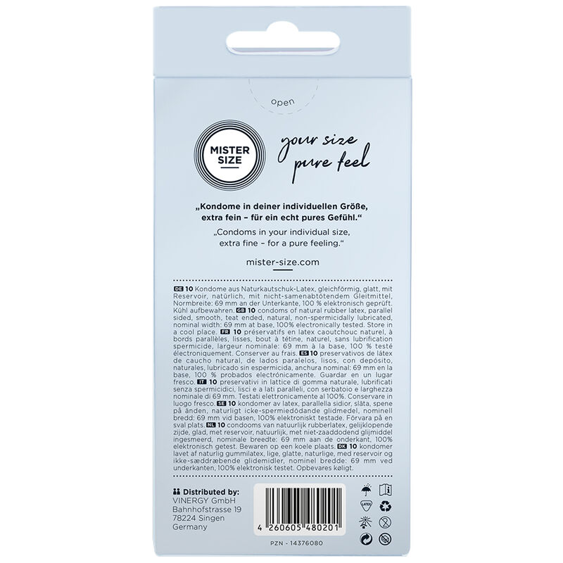 MISTER SIZE - PRESERVATIVOS TALLA XXXL 69 MM (10 UNIDADES) - immagine 2