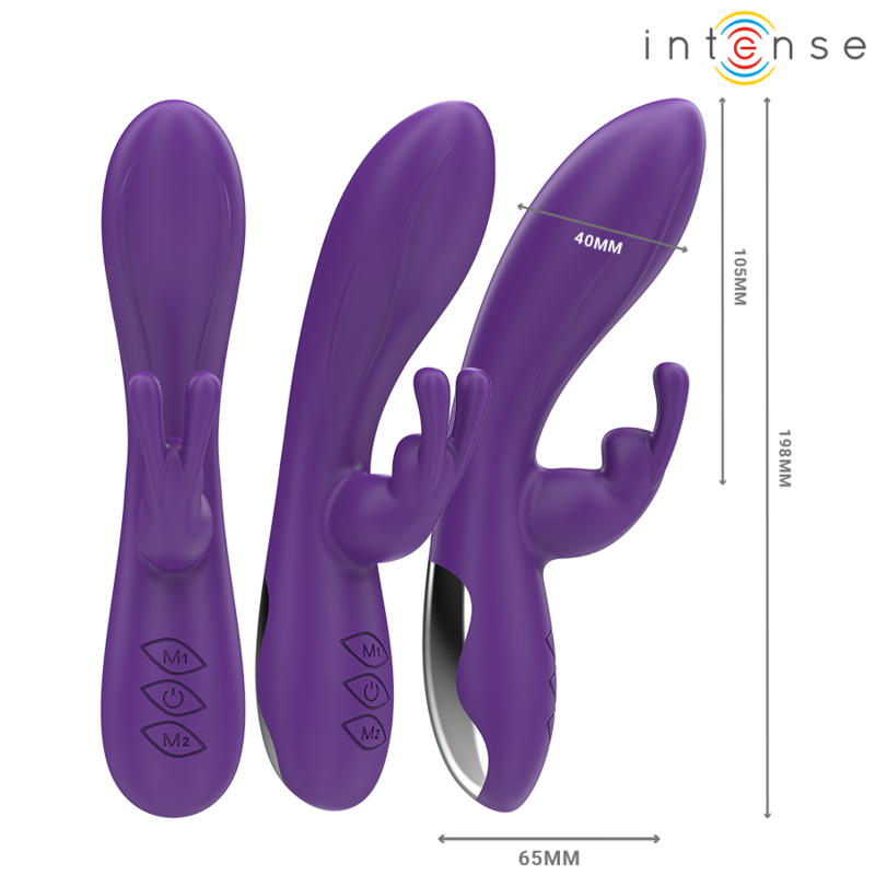 INTENSE - RANDALL VIBRADOR RABBIT 10 VIBRACIONES MORADO - immagine 2