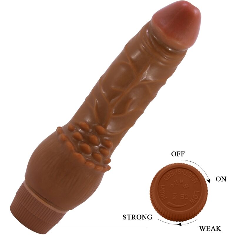 BAILE - BARBARA VIBRADOR REALÍSTICO 19.5 CM MULATO - immagine 3