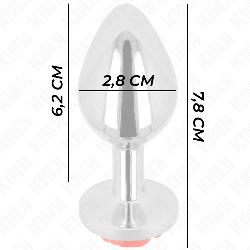 KINK - PLUG ANAL ROSA ROJA TALLA S - immagine 2