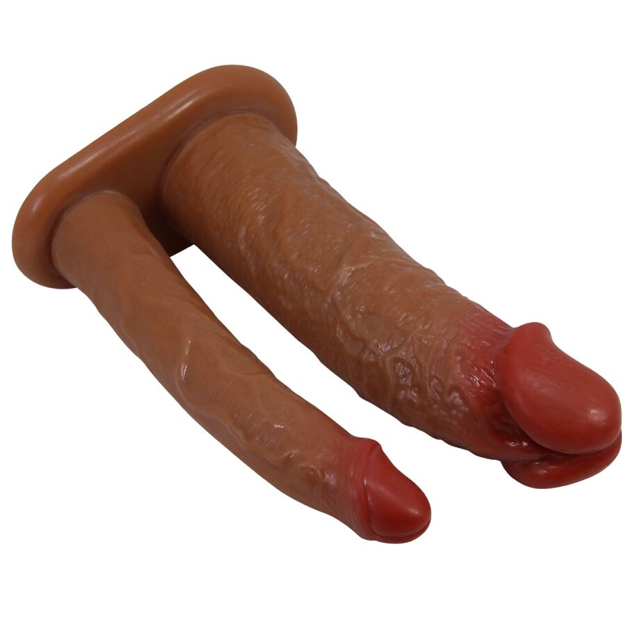PRETTY LOVE - YAIRON FUNDA PARA PENE DOBLE CON EXTENSIÓN DE 4 CM MULATO - immagine 3