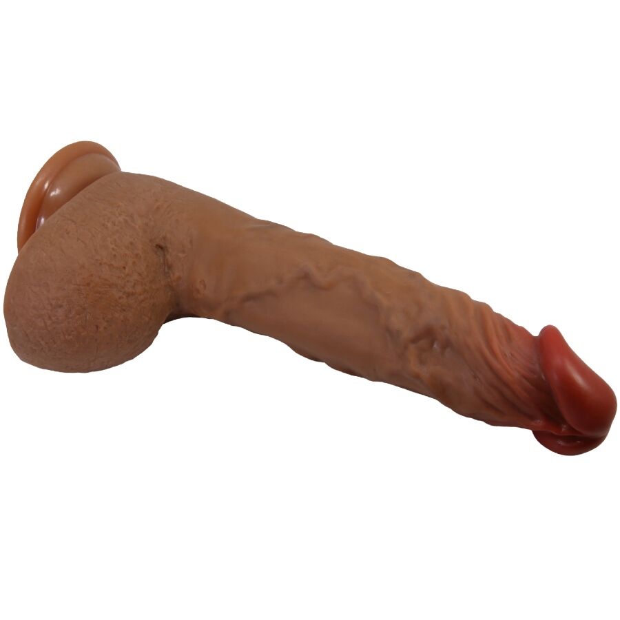 BAILE - BEAUTIFUL WILKS VIBRADOR REALÍSTICO DE 5 CONFIGURACIONES 25 CM MULATO - immagine 3