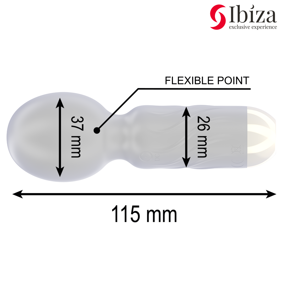 IBIZA - VIBRADOR MASAJEADOR WAND DE BOLSILLO - immagine 3