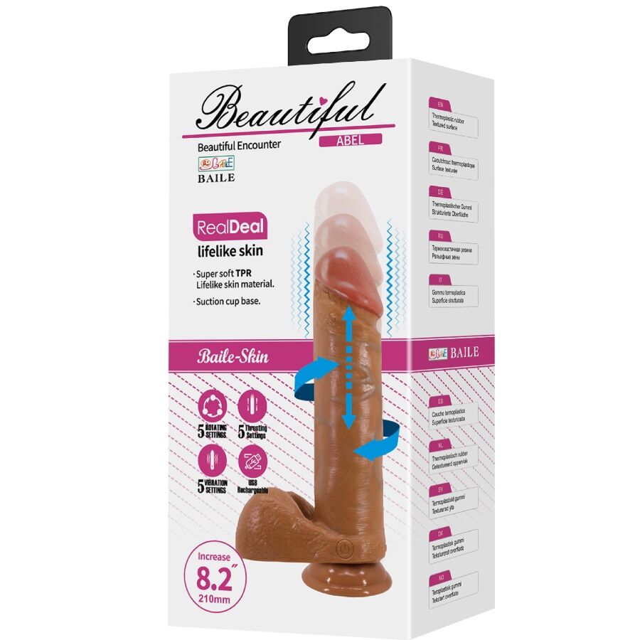BAILE - ABEL DILDO REALÍSTICO 21 CM MULATO - immagine 3