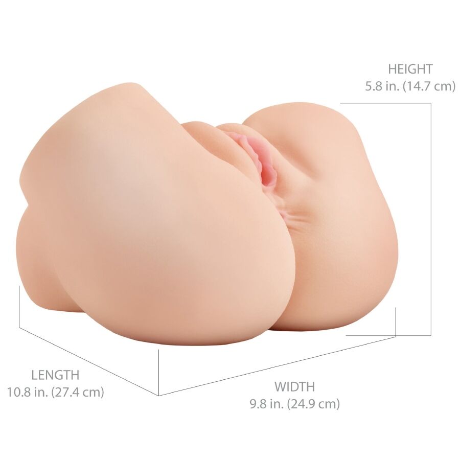 PDX ELITE - BACK THAT ASS UP MASTURBADOR VAGINA Y ANO REALÍSTICO CON VIBRACIÓN - immagine 6