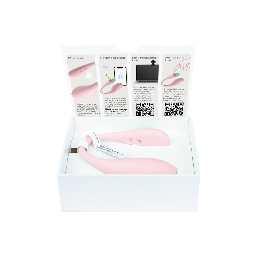 KIIROO - SPOT KISS ME VIBRADOR FORMA U ROSA - immagine 3