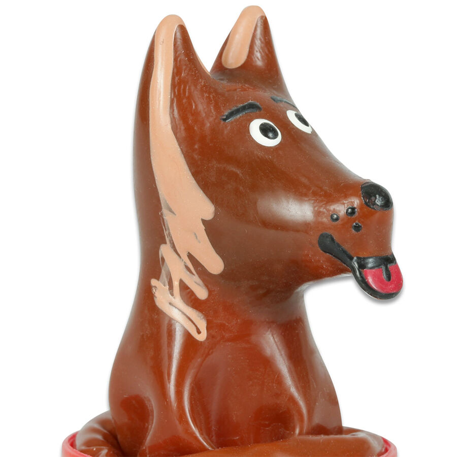 CONDOMERIE - PRESERVATIVO DECORATIVO PINTADO A MANO PERRO - immagine 2