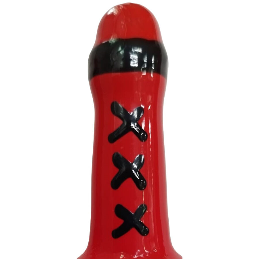 CONDOMERIE - PRESERVATIVO DECORATIVO PINTADO A MANO MSTERDAM ROJO