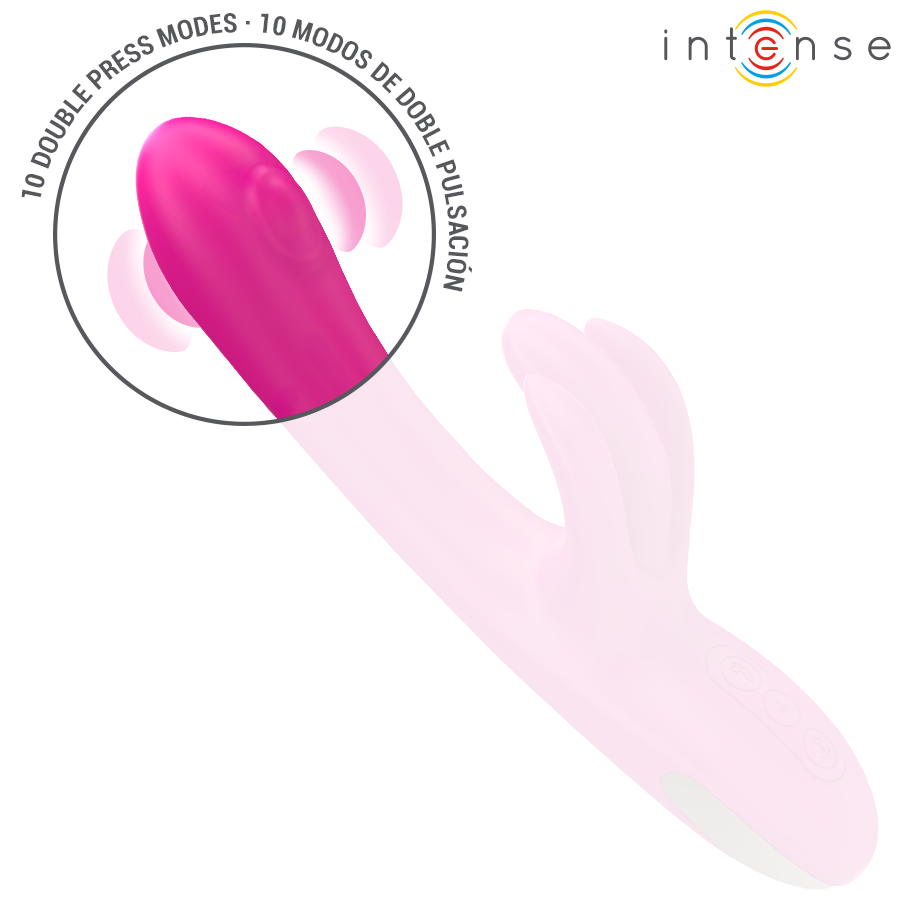 INTENSE - BRITNEY VIBRADOR MULTIFUNCIÓN RABBIT 23 CM ROSA - immagine 4