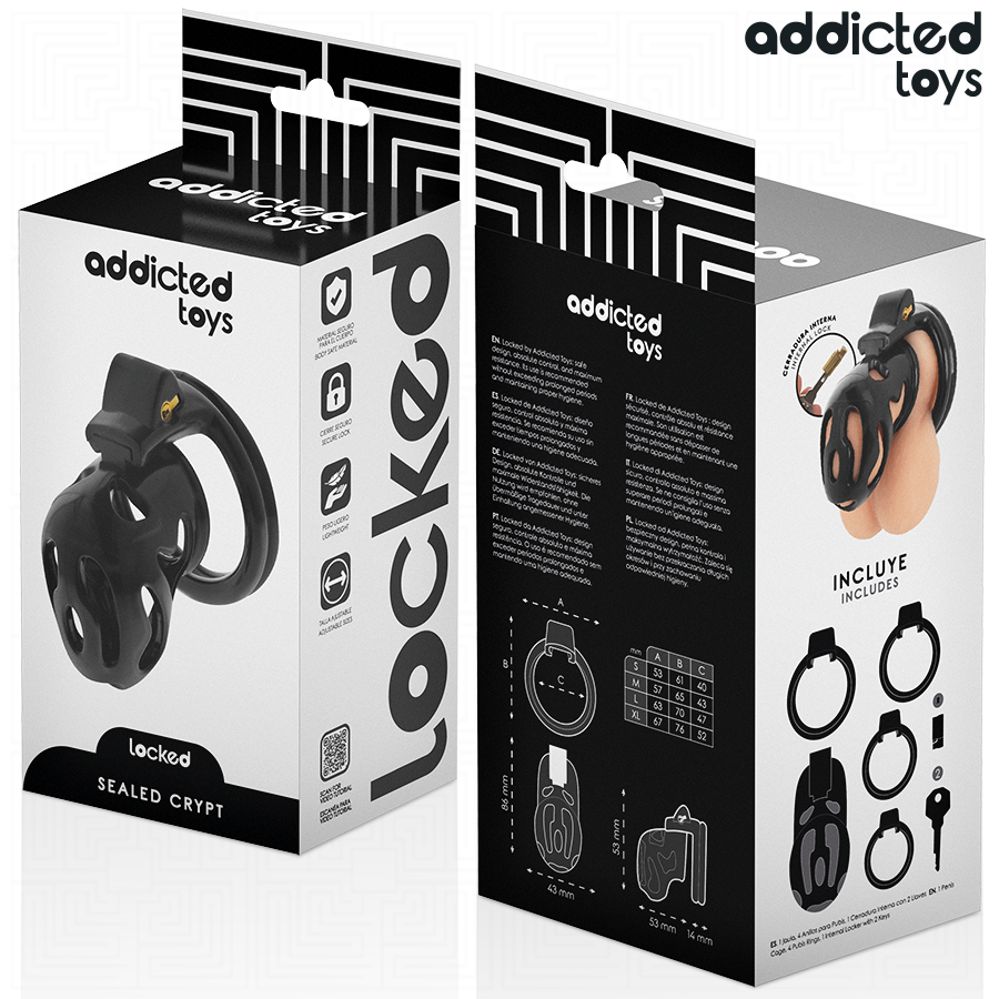 ADDICTED TOYS LOCKED - SEALED CRYPT JAULA PARA PENE 8 CM - immagine 3