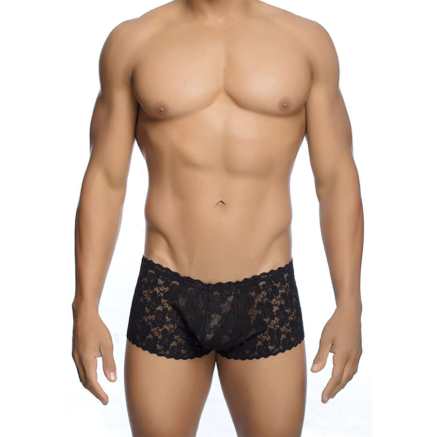 mob boxer encaje negro talla s/m