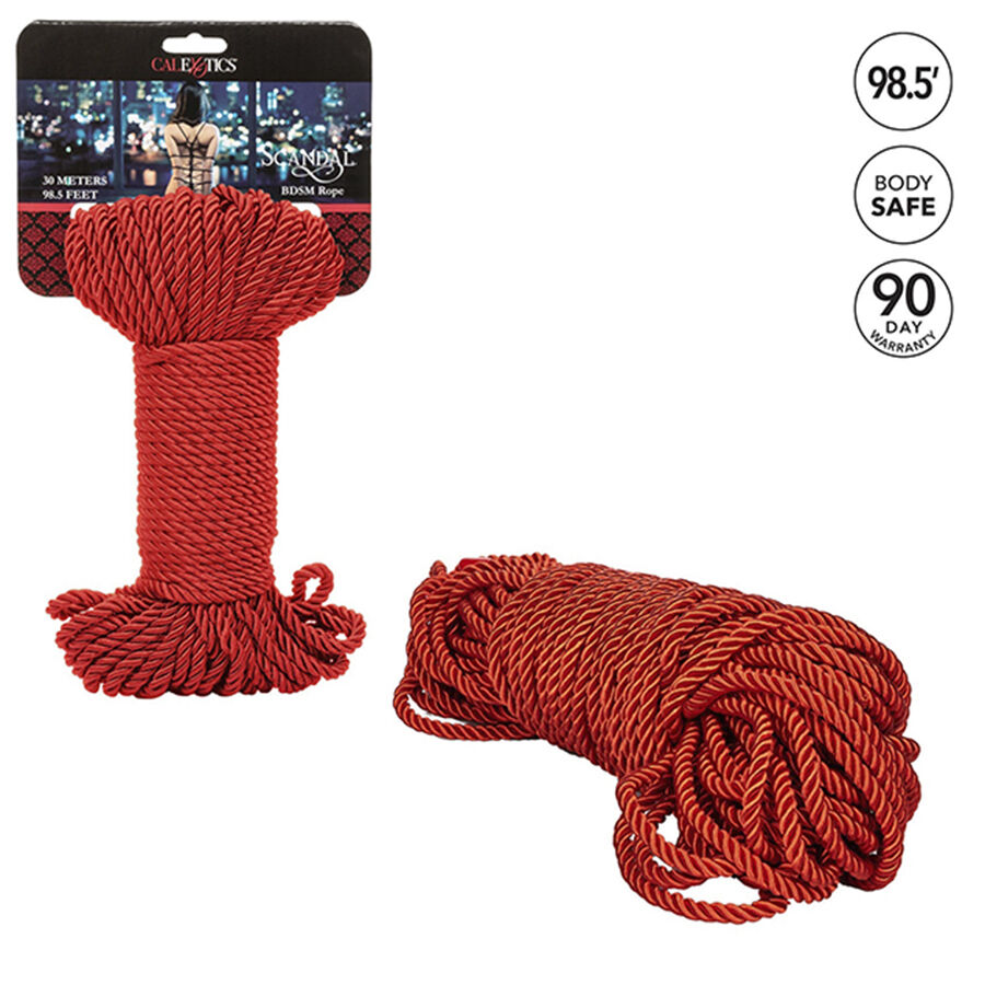 CALEXOTICS - SCANDAL CUERDA BDSM ROJA 30 M - immagine 2