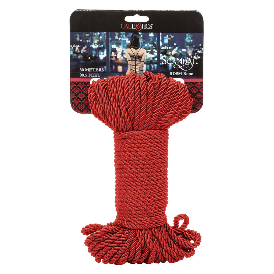 CALEXOTICS - SCANDAL CUERDA BDSM ROJA 30 M - immagine 4
