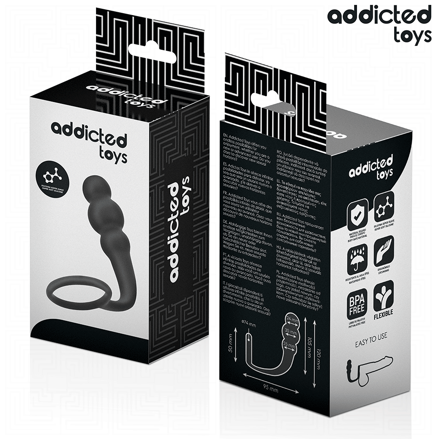 ADDICTED TOYS - PLUG ANAL CON ANILLO SILICONA MODELO 1 - immagine 4