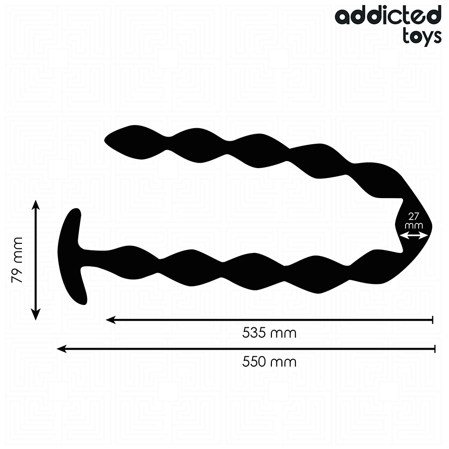 ADDICTED TOYS - ROSARIO ANAL 27 CM EXTRA LARGO SILICONA - immagine 3