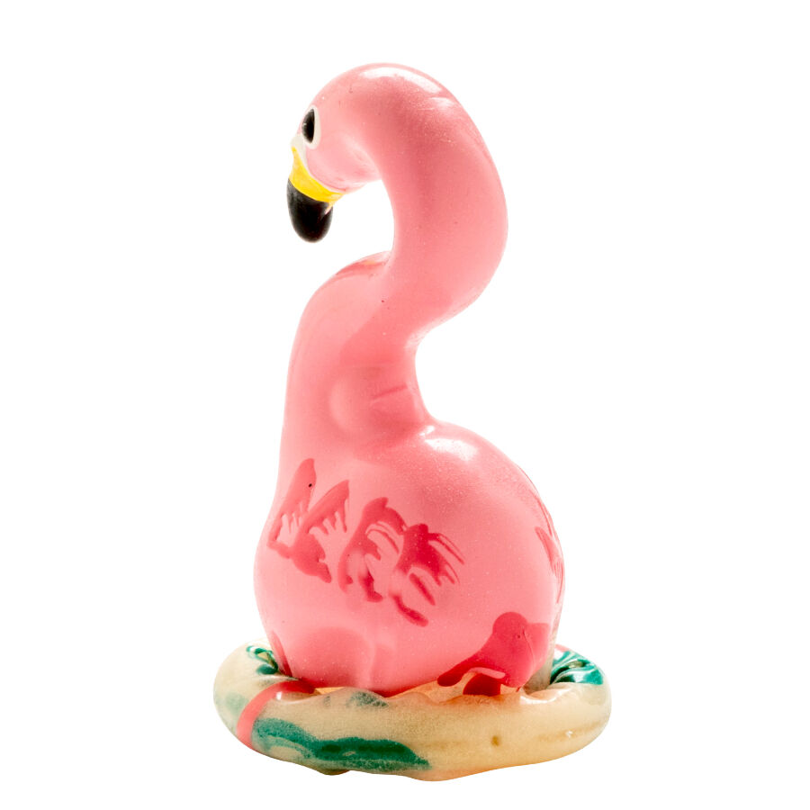 CONDOMERIE - PRESERVATIVO DECORATIVO PINTADO A MANO FLAMENCO ROSA - immagine 2