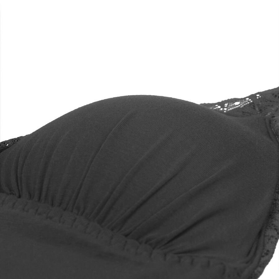SUBBLIME - TEDDY DETALLE ENCAJE FLORAL NEGRO L/XL - immagine 4
