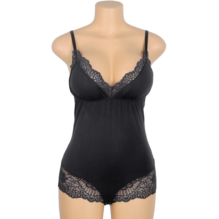 SUBBLIME - TEDDY DETALLE ENCAJE FLORAL NEGRO L/XL - immagine 5